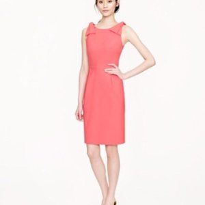 J Crew Coral light wool dress, never worn, size 10